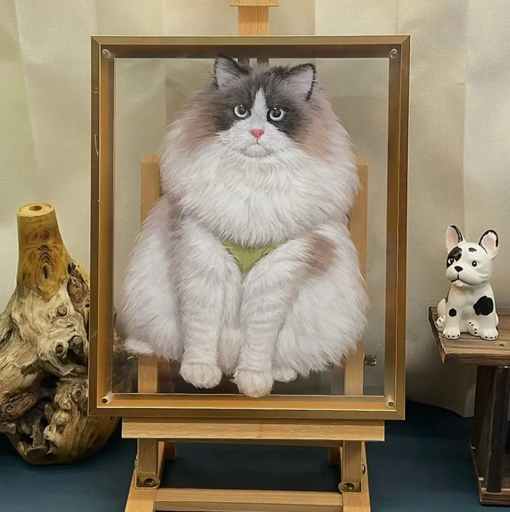 Tailored 5-Layer Acrylic Pet Portrait