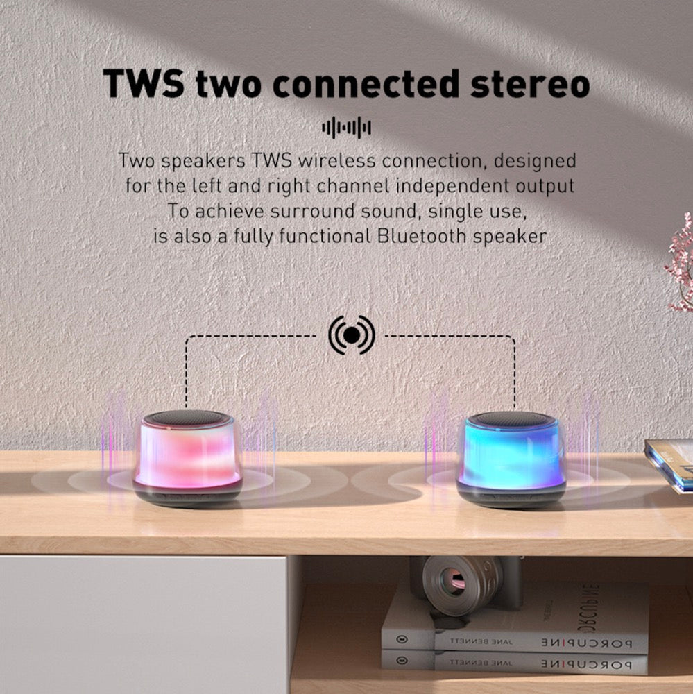 Bluetooth Portable Wireless Mini Speakers Mood Lighting