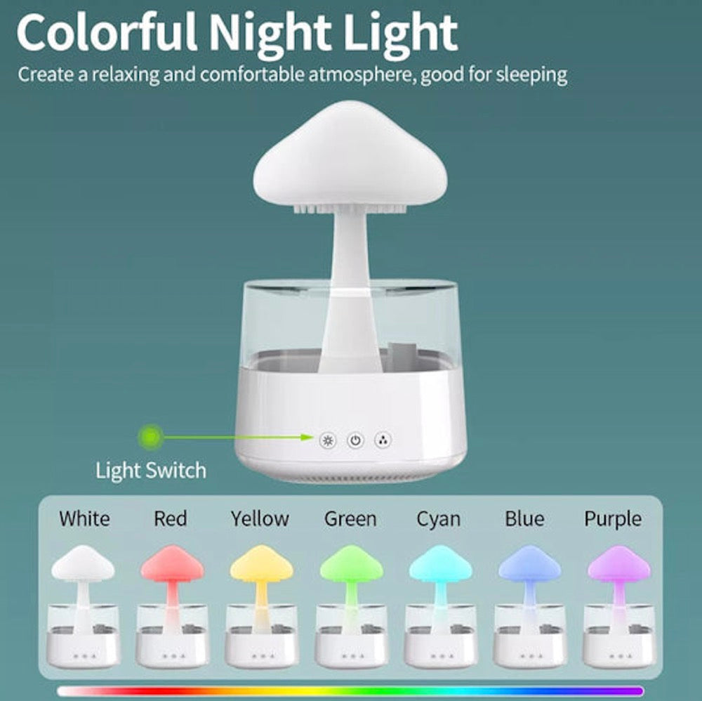 Raining Cloud Night Light - Rainbow Version