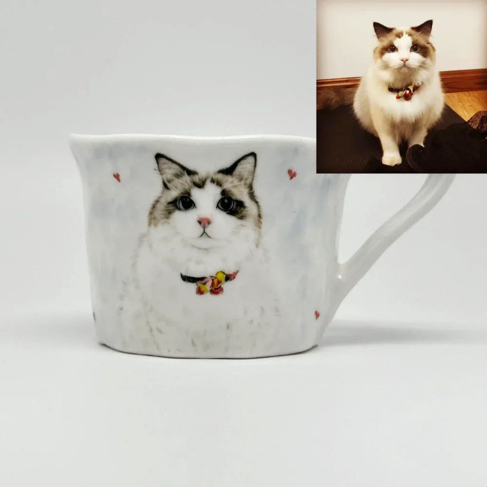 Tailored Pet Portrait Cup & Saucer Set