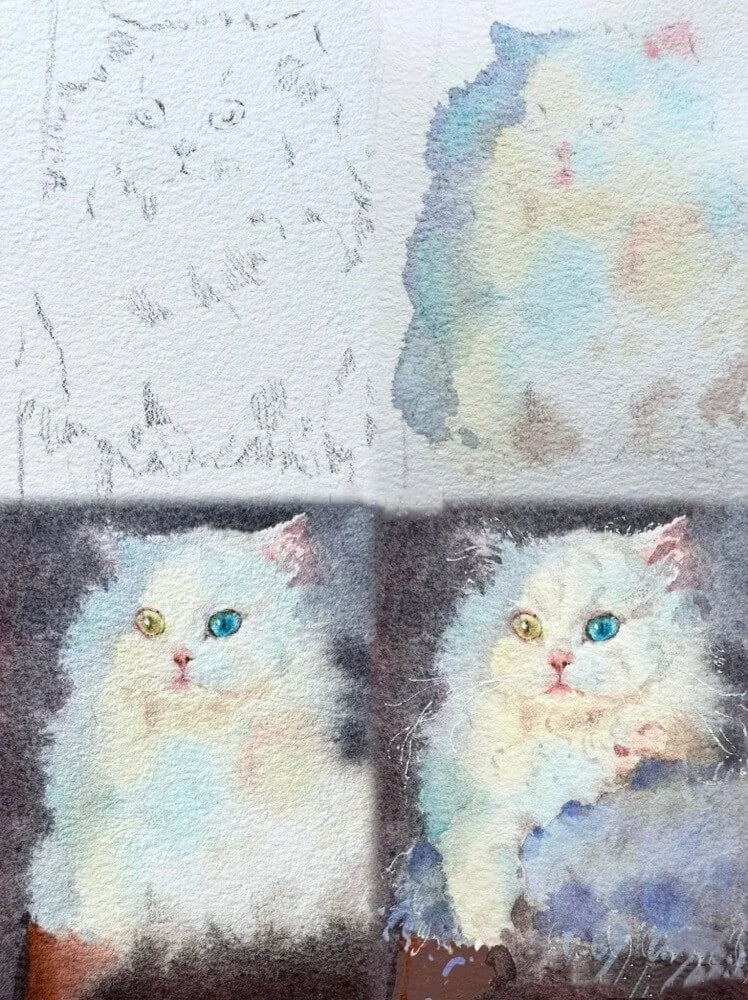 Tailored Watercolor Pet Portrait