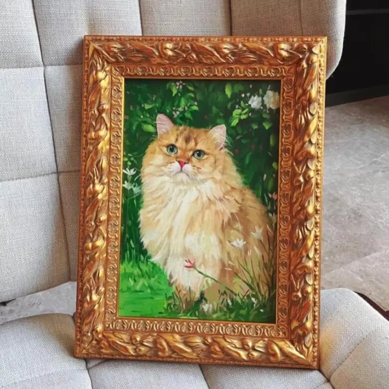 Tailored Pet Oil Portrait