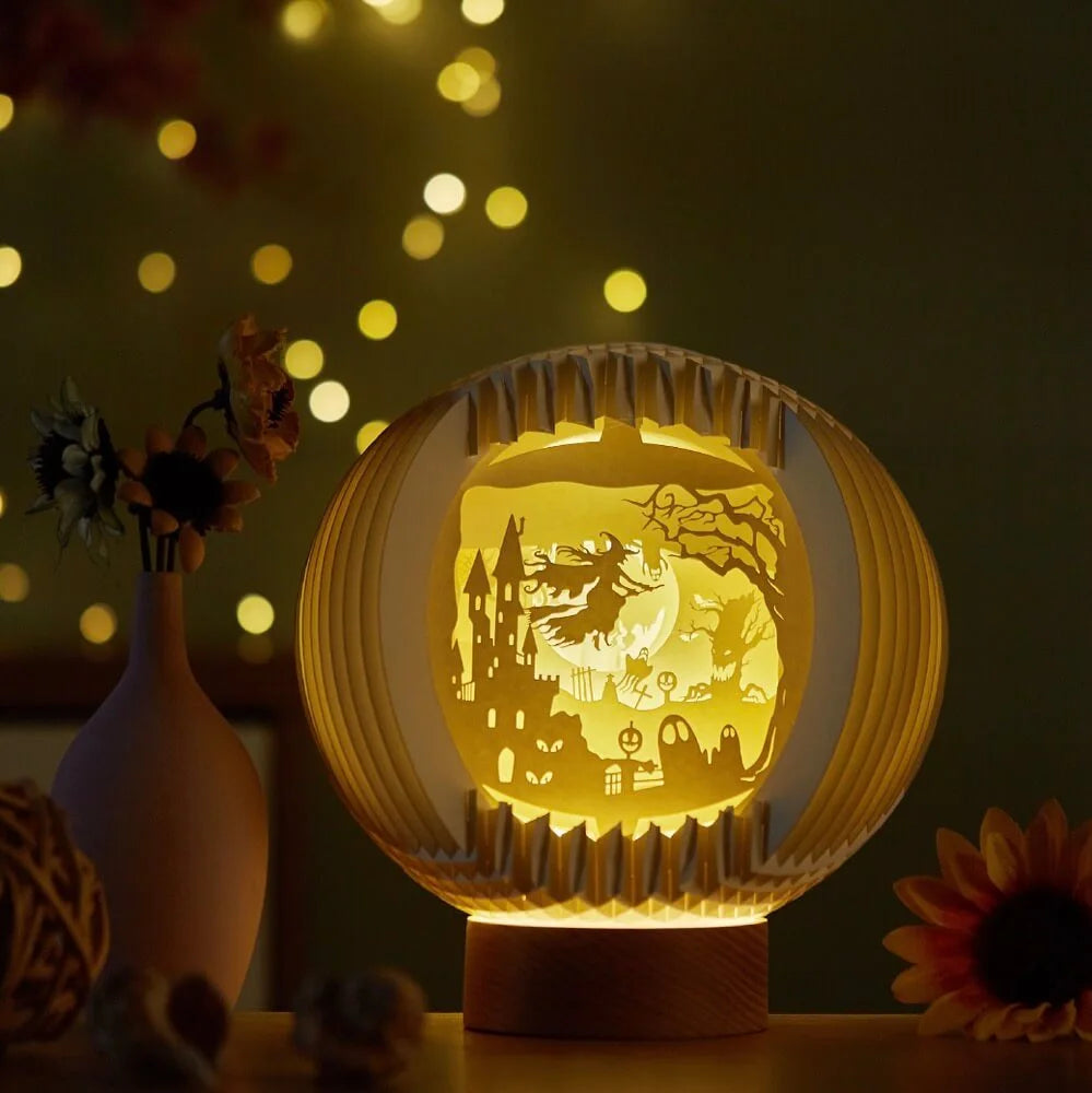 3D Stereoscopic LED Paper Carving Lamp