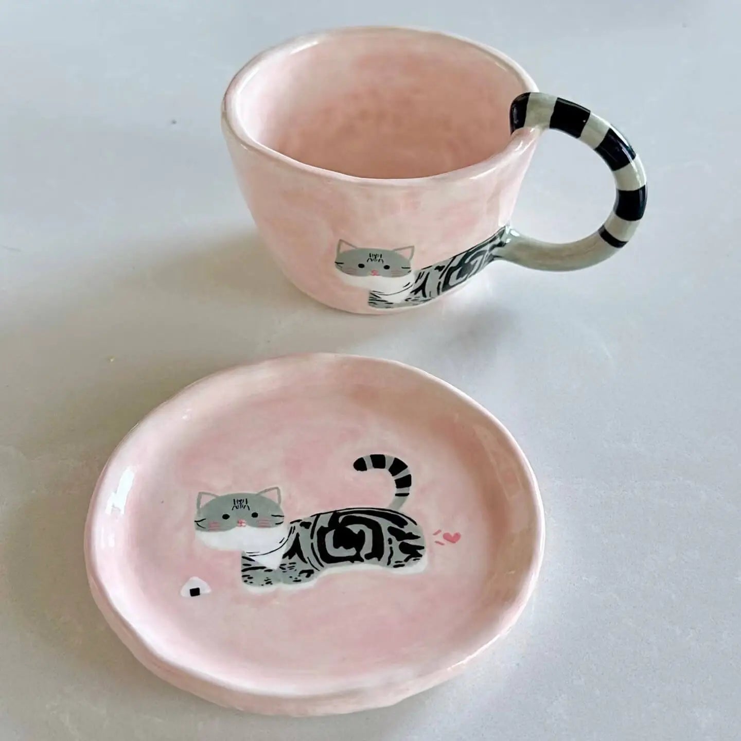 Tailored Pet Portrait Cup & Saucer Set -- Chibi Version