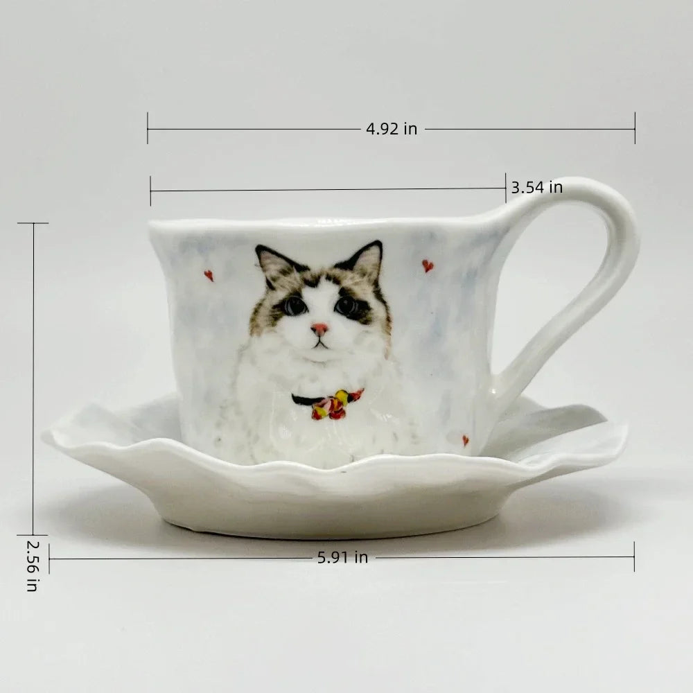 Tailored Pet Portrait Cup & Saucer Set