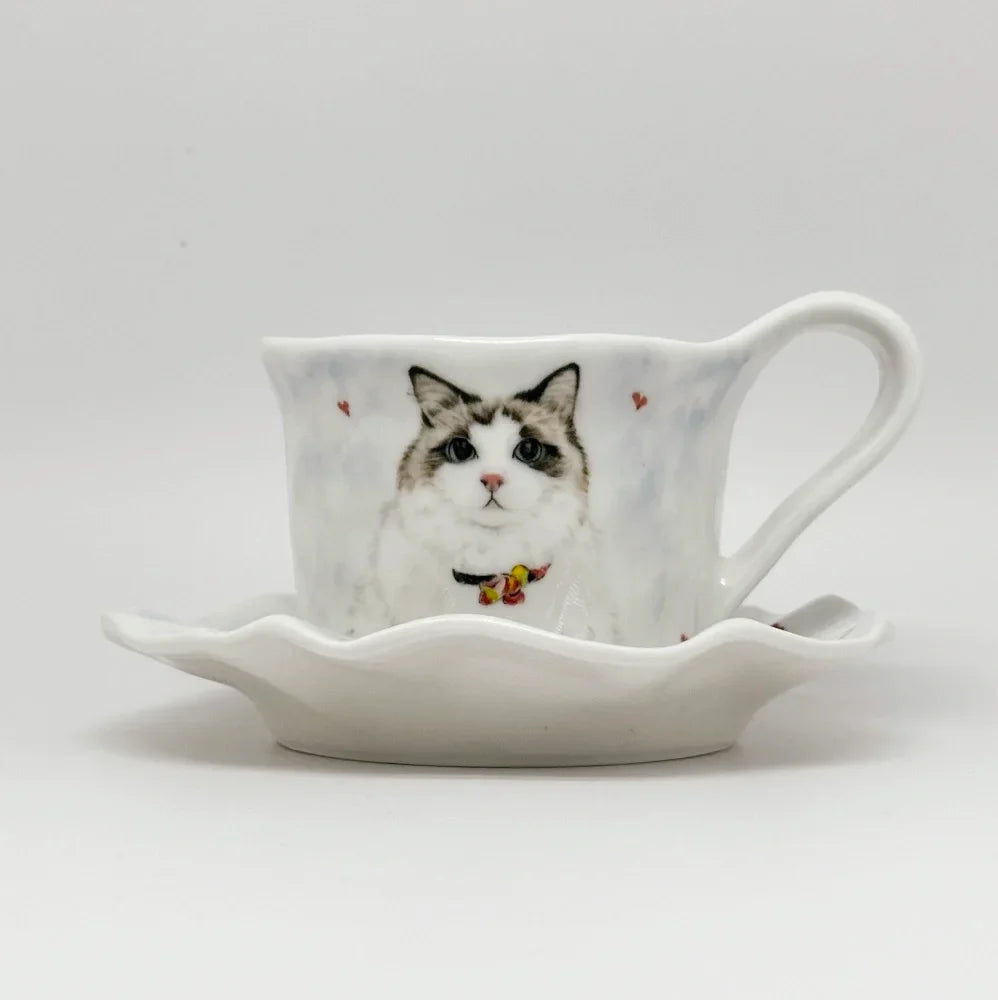 Tailored Pet Portrait Cup & Saucer Set