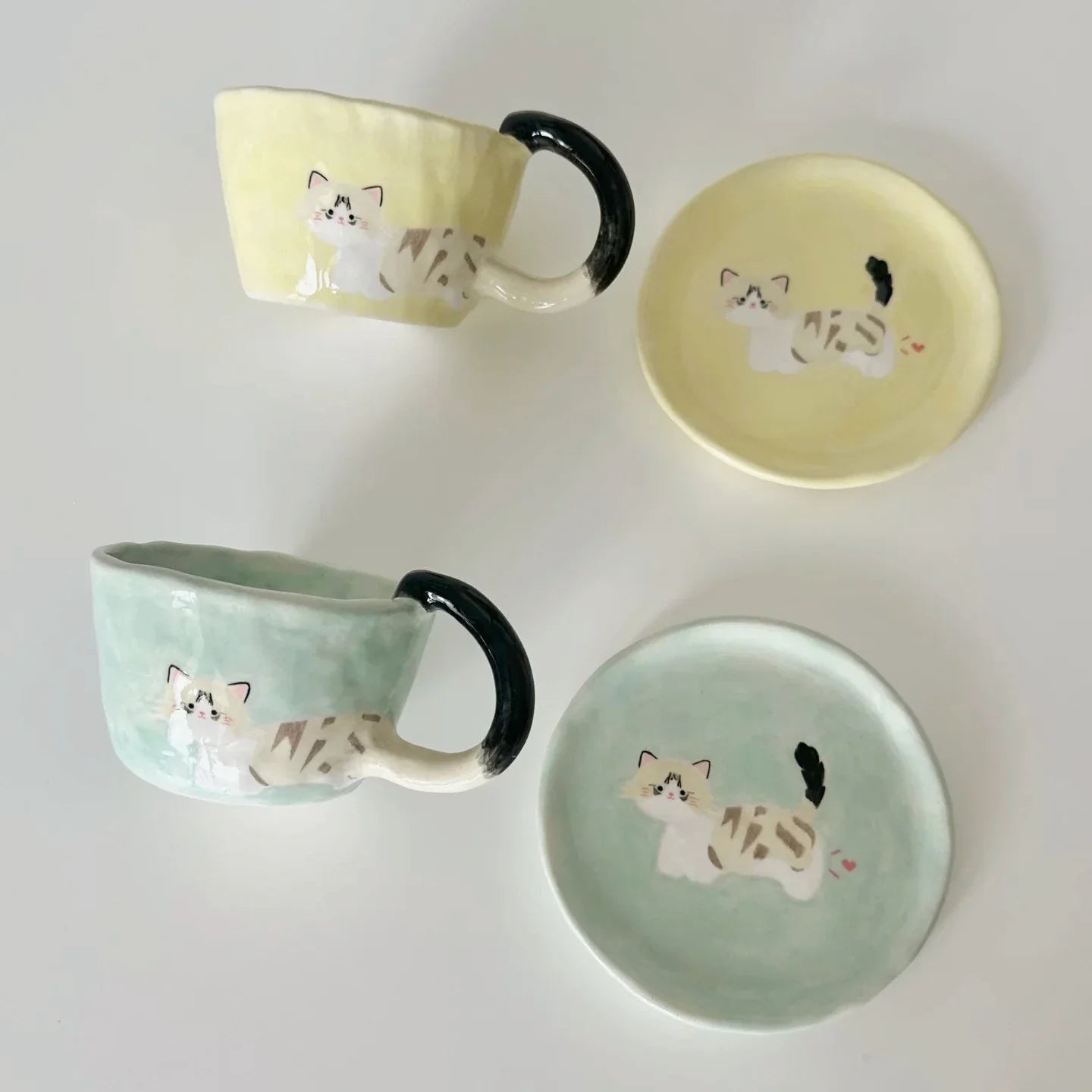 Tailored Pet Portrait Cup & Saucer Set -- Chibi Version