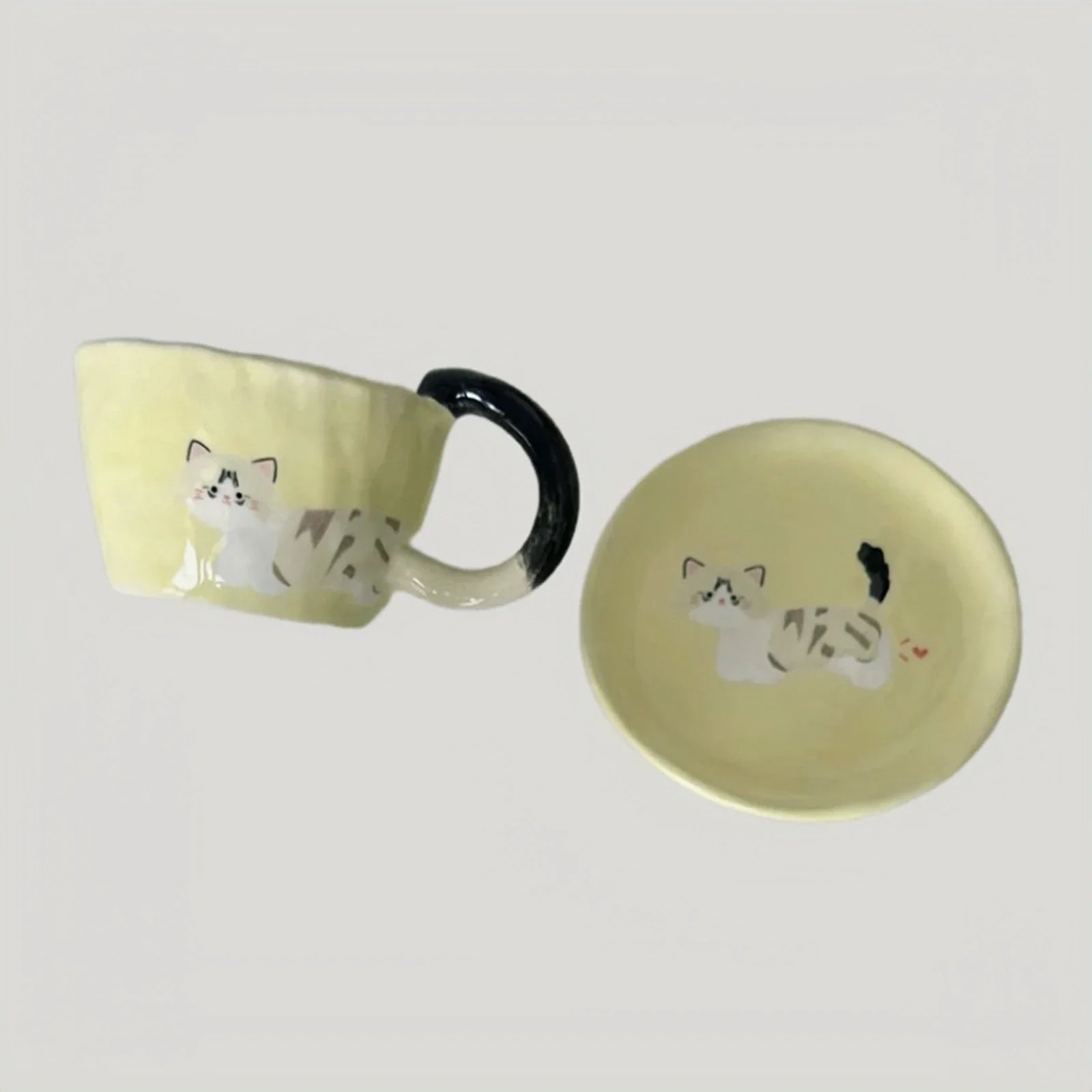 Tailored Pet Portrait Cup & Saucer Set -- Chibi Version