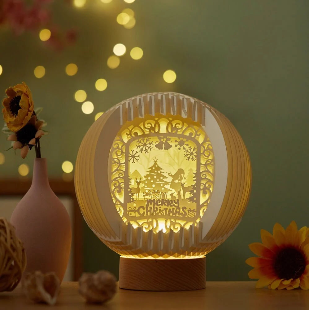 3D Stereoscopic LED Paper Carving Lamp