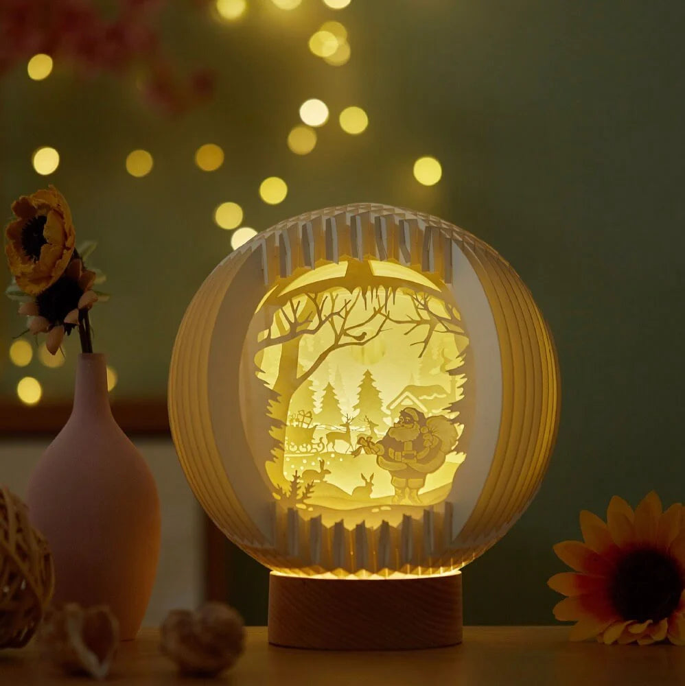 3D Stereoscopic LED Paper Carving Lamp