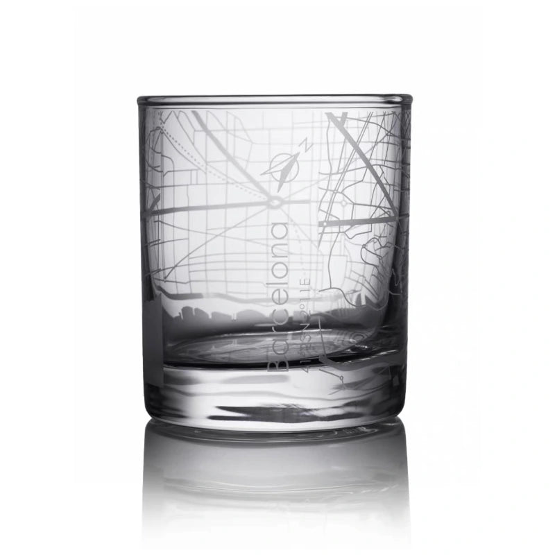 Artframe Urban Map Glass - Stylish Cityscape Drinkware